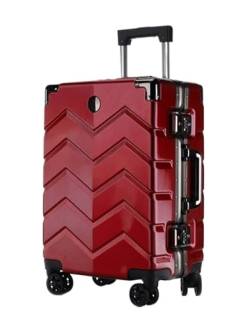 Reisekoffer Rollkoffer Koffer Trolley Leichtes Gepäck, Kratzfest, Großes Fassungsvermögen, Kein Reißverschluss, Für Reisekoffer Koffer Gepäck (Color : E, Size : 24in) von SOCUY