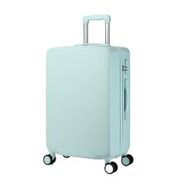 Reisekoffer Rollkoffer Koffer Trolley Tragbare Hartschalen-Gepäck-Sicherheitskoffer Mit Zahlenschloss, Leises Und Reibungsloses Gepäck Koffer Gepäck (Color : Grün, Size : 20inch) von SOCUY