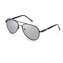 Polarisierte Sonnenbrille Herren Photochromatisch für Fahren Draussen Sports mit Ultraleicht Metallrahmen Leicht UV400 Schutz von SODQW