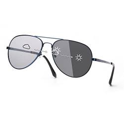 Polarisierte Sonnenbrille Herren Photochromatisch für Fahren Draussen Sports mit Ultraleicht Metallrahmen Leicht UV400 Schutz von SODQW