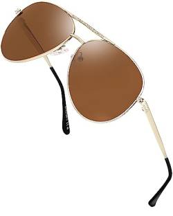 SODQW Polarisiert Sonnenbrille Damen Damensonnenbrille Retro Strass Rahmen mit 400 UV-Schutz von SODQW
