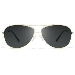 SODQW Polarisierte Sonnenbrille Herren mit UV400-Schutz, Retro-Ovale-Stil aus Aluminiummetallrahmen, Ultralicht D-Stylish und Stylish Glare Blocking von SODQW