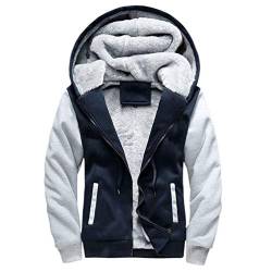 SODSIM Kapuzenpullover Herren mit Reißverschluss Kapuzenjacke Winter Zip Hoodie Kapuzen Sweatjacke Männer von SODSIM