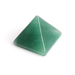 1 STÜCK 25 mm Natürlicher Ägypten-Kristall in Pyramidenform, Quarz, handgeschnitzt, , Reiki, polierter Stein, Heilhandwerk, Wohnkultur, geeignet for Möbeldekoration WEISHENYIN ( Color : Aventurine Pyr von SOEJJWKP