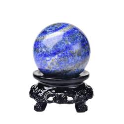 Natürliche Kristallkugel Lapislazuli Poliermineral Reiki-Kugel Massagebehandlung Stein Heimdekoration Exquisite Souvenirsammlung Geeignet for die Möbeldekoration WEISHENYIN ( Color : Lapis Lazuli_55-6 von SOEJJWKP