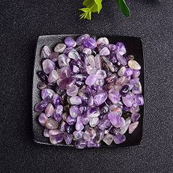 SOEJJWKP 50 g natürliche Kiesprobe, Bunte Verwendung, Heimdekoration, Garten, farbenfrohes Aquarium, Felsen, schön (Farbe: Braun, Größe: 100 g) WEISHENYIN (Color : Amethyst_100g) von SOEJJWKP