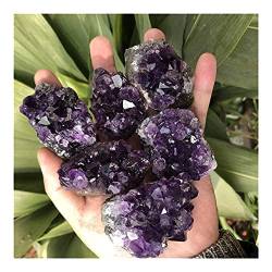 SOEJJWKP 70–80 g natürlicher Amethyst-Quarz-Rohkristall-Stein-Dekorations-Ornament lila Feng-Shui-Stein-Erz schön (Size : 2pc) WEISHENYIN (Material : 3pc) von SOEJJWKP