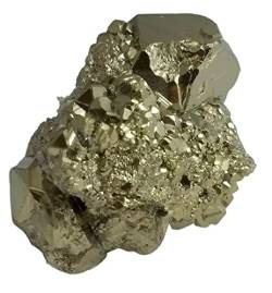 SOEJJWKP Eisenpyrit-Kristallcluster-Exemplar, Peru Fools Gold WEISHENYIN (Material : 500-600g) von SOEJJWKP