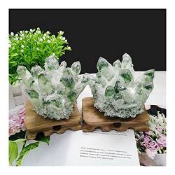 SOEJJWKP Green Ghost Phantom Quartz Specimen Beautiful (Size : 500-600g) WEISHENYIN (Material : 800-900g) von SOEJJWKP