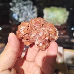 SOEJJWKP Kristall 200 g natürlicher orangefarbener Aragonit-Quarzkristall, Rohstein-Cluster, Nephelin-Exemplar, Natursteine ​​und Mineralien, 1 Stück WEISHENYIN (Material : 150-200g) von SOEJJWKP