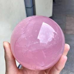 SOEJJWKP Natürliche rosa Rosenquarz-Kugel-Kristallkugel WEISHENYIN (Material : 4-5cm) von SOEJJWKP