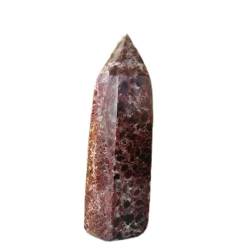 SOEJJWKP -Naturkristall, 1 Stück, natürlicher Granatkristall, Obelisk, Quarzkristall, Zauberstab, Kraftstein, Kristall WEISHENYIN (Material : 250-300g) von SOEJJWKP
