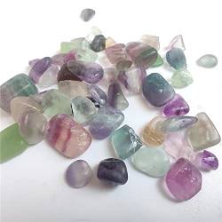 SOEJJWKP Steinschmuck, 50 g, natürliche Fluorit-Kristallsteine, Mini-Felsprobe, Edelstein, Feng Shui, Heimdekoration, Kunsthandwerk, 50 g, 7–9 mm, Steinschmuck WEISHENYIN (Color : 50g_20-40mm) von SOEJJWKP