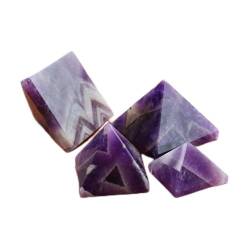 SOEJJWKP for, natürlicher Traum, Amethyst, Heilkristall, Quarzkristall, Pyramidenpunkt, Wohnkultur, handgefertigt, Kunsthandwerk Edelstein, Heilgeschenk WEISHENYIN (Material : About 3cm) von SOEJJWKP