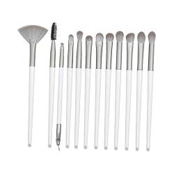 SOESFOUFU 12 Stück 1 Satz Professioneller Make-up-Pinsel Kosmetikbürste handhaben Kosmetikpinsel behandeln Make-up Pinsel einstellen Wimpernbürste Lidschatten Pinsel Frau Weiß von SOESFOUFU