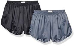 SOFFE Herren Ranger Panty Laufshorts Shorts, Schwarz/Gunmetal (2er-Pack), M von SOFFE