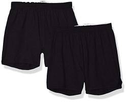 Soffe Damen Authentic Cheer Yoga-Shorts, 2 Pack Black, Mittel (2er Pack) von SOFFE
