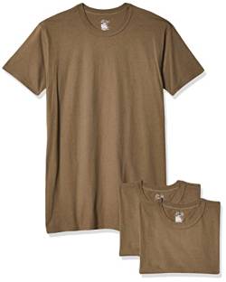 Soffe Herren T-Shirt aus 100% weicher, gesponnener Baumwolle, kurzärmelig, 3er-Pack Hemd, hautfarben, Mittel von SOFFE
