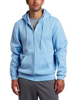 Soffe Herren Training Fleece Zip Hoodie Sweatshirt, hellblau, Large von SOFFE