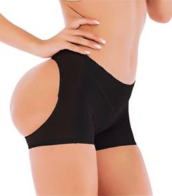 Butt Lifter Panty Shapewear für Frauen Bauchkontrolle Body Shaper Enhancer Unterwäsche, schwarz, Large von SOFITNIYA
