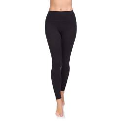 SOFTSAIL Leggings Damen High Waist Sportleggings Frauen Tummy Control Figurformende Leggins Sportleggins Sportbekleidung Sporthose Sport Yoga Pilates Fitness Gym Schwarz Gr. 48 von SOFTSAIL