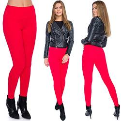 SOFTSAIL Leggings Damen Lang Warme Winter Leggings Mit Fleece Aus Baumwolle Für Frauen High Waist Gefüttert Blickdicht Elastisch Yoga Sport Outdoor Hiking Wandern Altag Plus Size 40 von SOFTSAIL