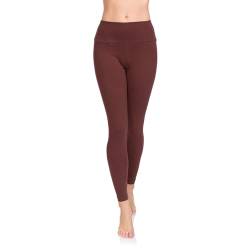 Soft Sail Damen Leggings, hohe Taille, Bauchkontrolle, weiche Baumwolle Gr. 38 EU/M braun von SOFTSAIL