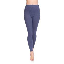 Soft Sail Damen Leggings, hohe Taille, Bauchkontrolle, weiche Baumwolle Gr. 40, Denim von SOFTSAIL