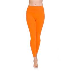 Soft Sail Damen Leggings, hohe Taille, Bauchkontrolle, weiche Baumwolle Gr. 46 EU/XL, orange von SOFTSAIL
