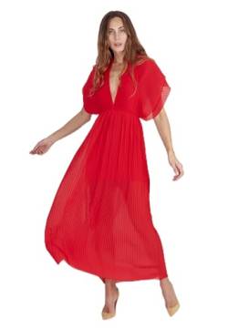 SOHUMAN Damen POLESAVESTIDO Kleid, Rojo, L von SOHUMAN