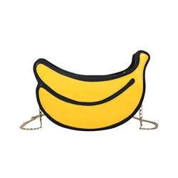 SOIMISS Obst Cross Lod Bag Mode PU Leder Handtasche Frauen Gelbe Bananen- Tasche Geldbeutel von SOIMISS
