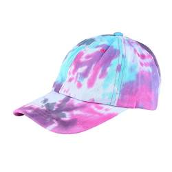 SOIMISS Tie Dye Cap Baumwolle Verstellbare Tie Dye Baseballmütze Low Profile Baseballmütze Sport Sommer Baseballhut für Frauen Männer Unisex von SOIMISS