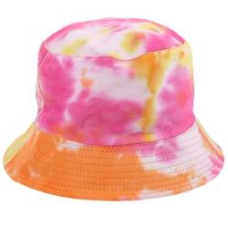 SOIMISS Tie Dye Fischerhut Eimer Hut Breite Krempe Sonnenhut Sommer Faltbarer Hut von SOIMISS