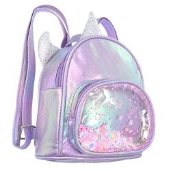 SOIMISS Unicorn Kinderrucksack MädchenMini Schulranzen Regenbogen Einhorn Pailletten Cartoon Tier Reisetasche Vorschule Rucksack von SOIMISS