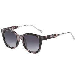 SOJOS Polarisiert Sonnenbrille Damen Herren Retro,Vintage Modern Trendy Quadratische Stylish Sonnenbrillen SJ2050 von SOJOS