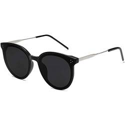 SOJOS Retro Vintage Sonnenbrille Damen Hochwertige Runde Cateye Brille Übergroß UV 400 Schutz mit Federscharnier, Brilletuch und Brillenbeutel DOLPHIN von SOJOS