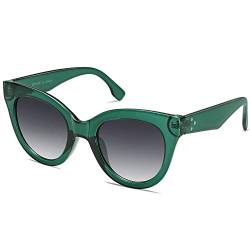 SOJOS Sonnenbrille Damen Retro Cateye,Vintage Große Katzenauge Sonnenbrillen Oversized Trendy Stylische Brille SJ2074 von SOJOS