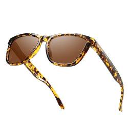 SOJOS Sonnenbrille Herren Damen Polarisierte,Klassische Rechteckig Sonnenbrille UV400 Schutz SJ2198 von SOJOS