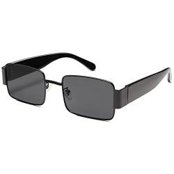 SOJOS Sonnenbrille Herren Damen Retro, Vintage Rechteckige Mode Schmale Sonnenbrillen SJ1162 von SOJOS