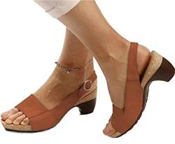 Bequeme orthopädische Sandalen for Damen, atmungsaktive Sandalen, orthopädische Sandalen mit offener Zehenpartie (Color : 5, Size : 43 EU) von SOKTDO