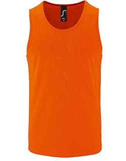 Mens Sports Tank Top Sporty - Farbe: Neon Orange - Größe: XL von SOL'S