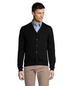 SOL´S Golden Men V-Neck Knitted Cardigan, Black, M von SOL'S