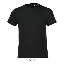 SOL´S Kids Round Collar T-Shirt Regent Fit, 6 (106/116), Black von SOL'S