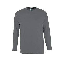 SOL´S Langarm T-Shirt Monarch, Größe:L, Farbe:Dark Grey (Solid) von SOL'S
