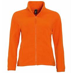 SOLS Damen North Fleece-Jacke mit durchgehendem Reißverschluss (Large) (Orange) von SOL'S