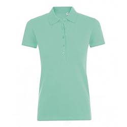 SOLS Damen Phoenix Kurzarm Pique Polo Shirt (L) (Mint) von SOL'S