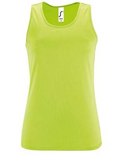 SOLS Damen Tank Top Womens Sports Sporty 02117 Apple Green XXL von SOL'S