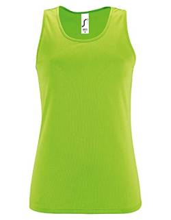 SOLS Damen Tank Top Womens Sports Sporty 02117 Neon Green L von SOL'S