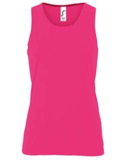 SOLS Damen Tank Top Womens Sports Sporty 02117 Neon Pink XXL von SOL'S