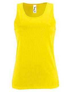 SOLS Damen Tank Top Womens Sports Sporty 02117 Neon Yellow XL von SOL'S